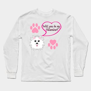 Will you be my Valentine? Pattern Long Sleeve T-Shirt